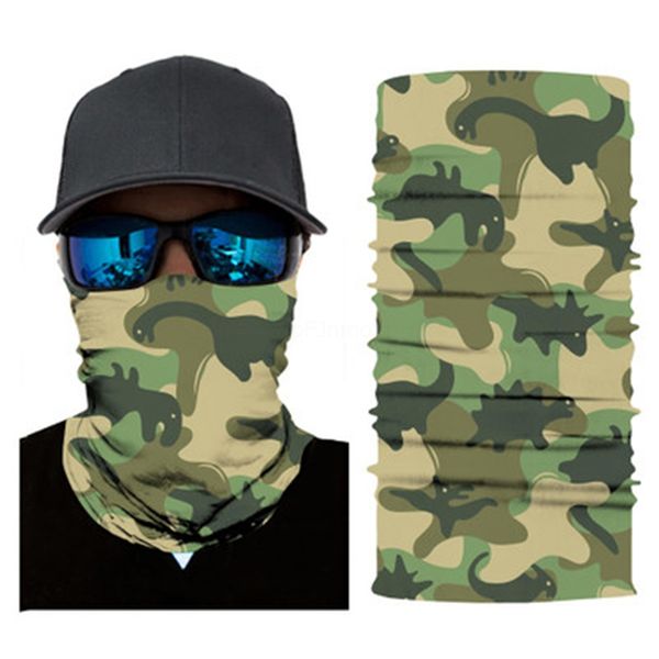 

2020 windproof tactical army camo triangle skull scarf sports face mask fishing cycling running neck gaiter er magic party m #816#836, Blue;black