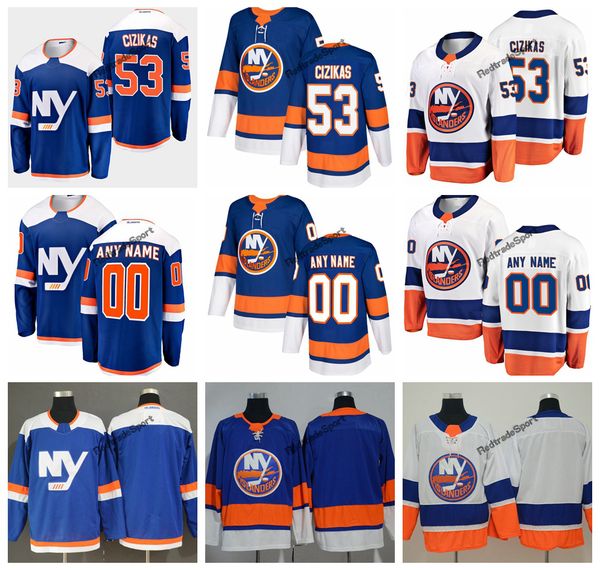 

2019 casey cizikas new york islanders hockey jerseys mens custom name alternate blue home 53 casey cizikas stitched hockey shirts s-xxxl, Black;red