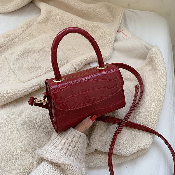

ins crocodile pattern women handbag flap bag chic female shoulder crossbody bag party evening clutch purse