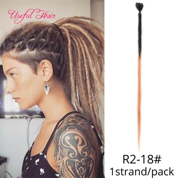 

dreadlocks hair extensions synthetic hair 24 inch crochet braid synthetic hip-hop style 2020 fashion dreads crochet ombre braiding hair, Black