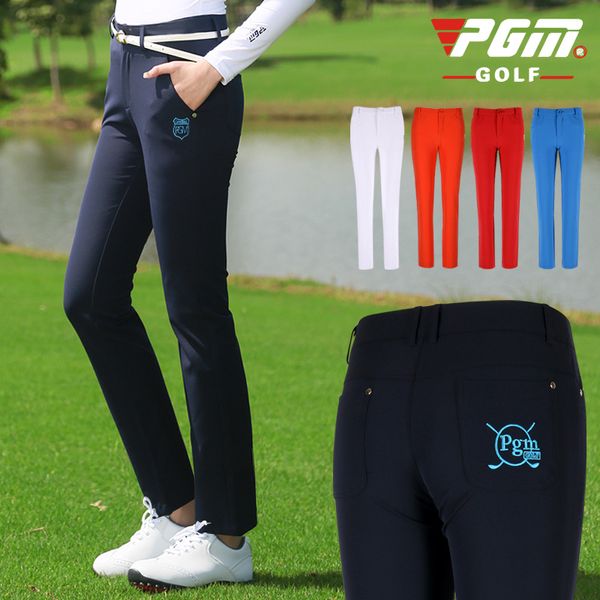 

women golf pants xs-xl trousers hight elasticity sportwear ladies slim pant trouser pencil solid golf tennis pant golfhousut, Gary;green