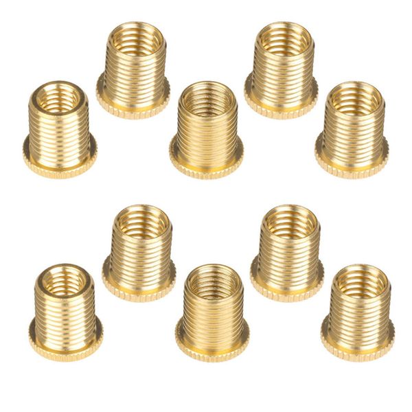

10pcs aluminum alloy car gear shift knob nuts insert set m10x1.25