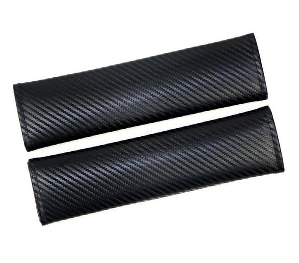 

2pcs carbon fiber car seat belt pad shoulder protect pad safety belt cover universal