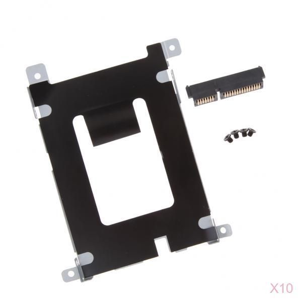 

10pc sata hard drive hdd caddy+ hdd connector for latitude e5420