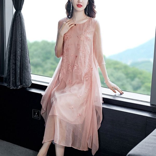 

2020 new theme costume ethnic clothing women's fairy chinese women's retro temperament age reduced improved cheongsam style nation, Red