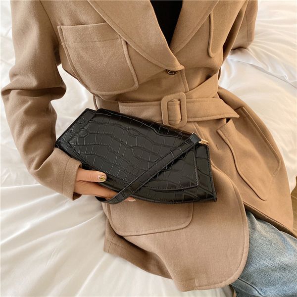 

underarm package shoulder retro women solid color crossbody bag stone exquisite original waist bag elegant ladies handbag #a