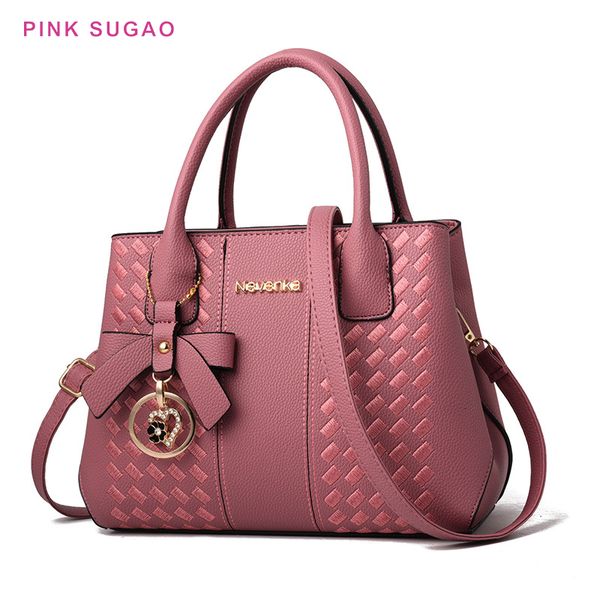 

pink sugao designer shoulder crossbody bag women new fashion handbags luxury tote bag purse wild shoulder bag pu leather