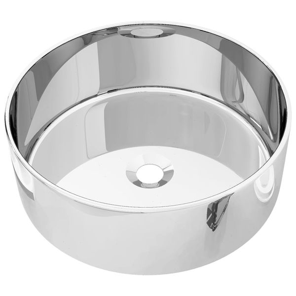 

washbasin 40 x 15 cm silver ceramic bathroom storage organization