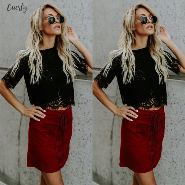 

2020 red loose blouse women short sleeve shirt casual lace shirt fashion women ladies clothing, White