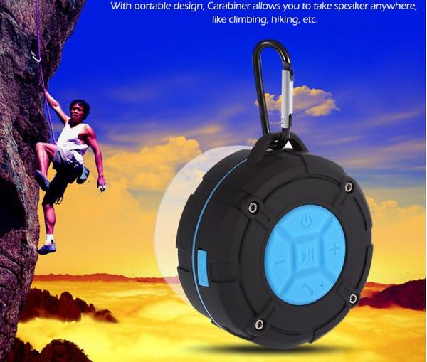 

waterproof outdoor bluetooth speaker ipx7 portable wireless stereo loudspeaker shower bicycle speakers with suction cup