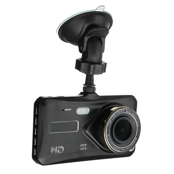 1080p Full HD-Auto DVR-Kamera-Auto Camcorder 2Ch Driving Dashcam 4 Zoll Touchscreen 170 ° WDR Nachtsicht G-Sensor Parkmonitor