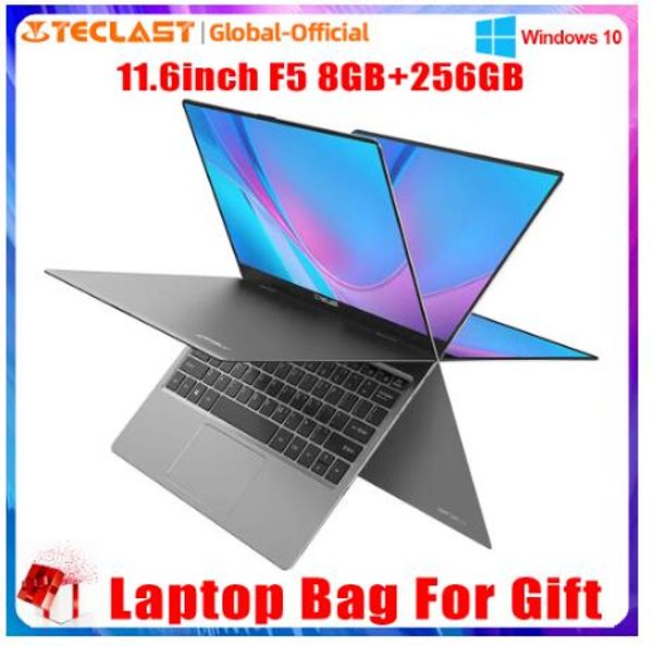 

teclast f5 lap11.6 inch notebook 8gb ram 256gb ssd 360° rotatable 1920*1080 ips camera wifi bluetooth touch screen computer