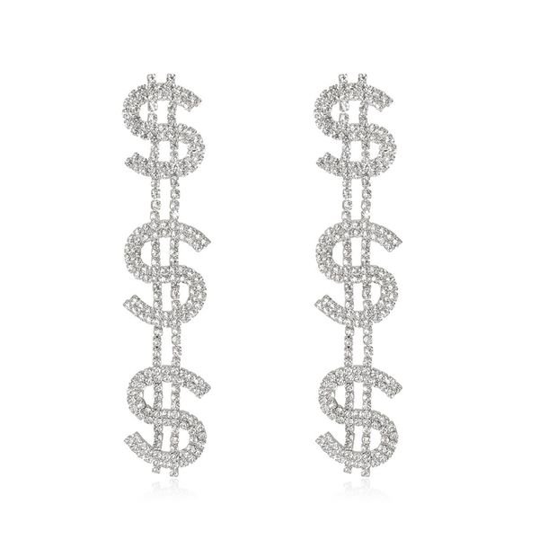 

lots crystal women earrings large size many $ shining fashion party jewelry charm designer style super recommendation fj091, Golden