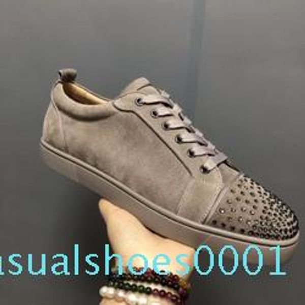 

2020 new designer men's women's black snakeskin genuine leather high red bottom sneakers,brand casual skateboarding shoes 36-46 ac