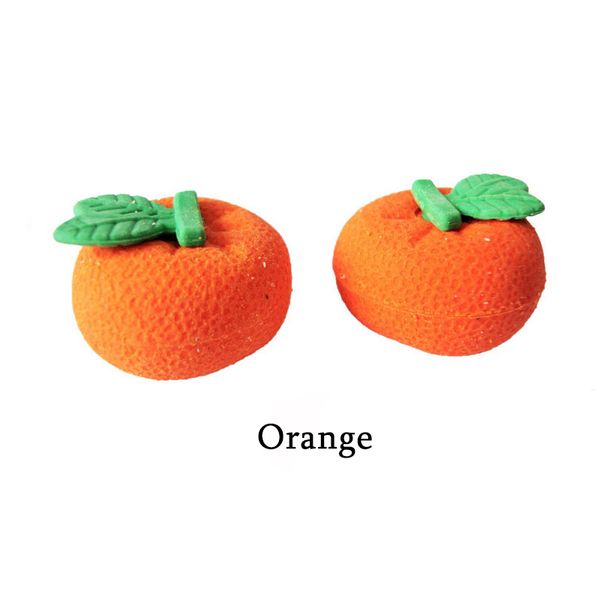 

orange rubber eraser removable eraser kawaii stationery school supplies apelaria gift toy for kids penil eraser toy gifts