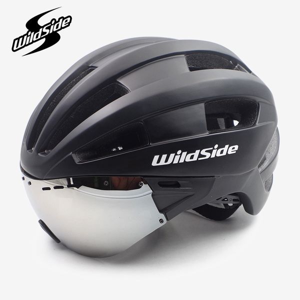 

cycling helmet urban helmet road mtb mountain bike aero time trial race bicycle with goggles sun visor glasses 2018