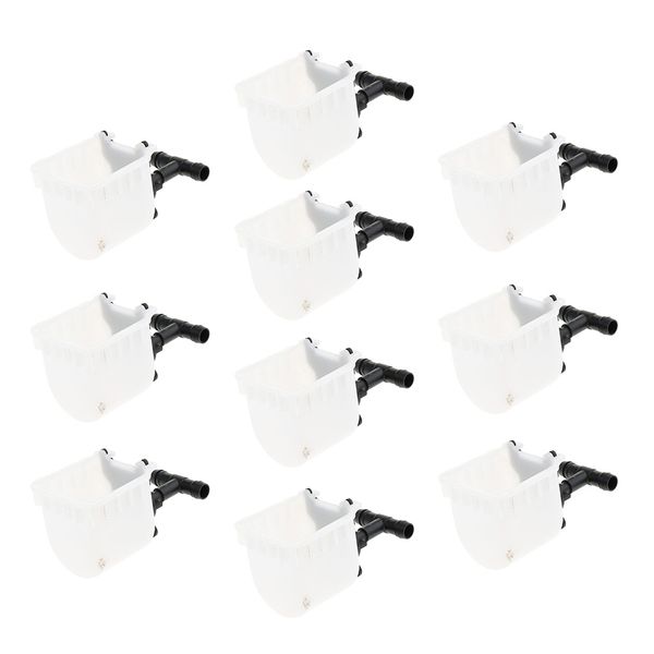 

10 pack, кролик автоматическая пьющий воды фидер fix чаша пластиковые оборудование для сосков (белый