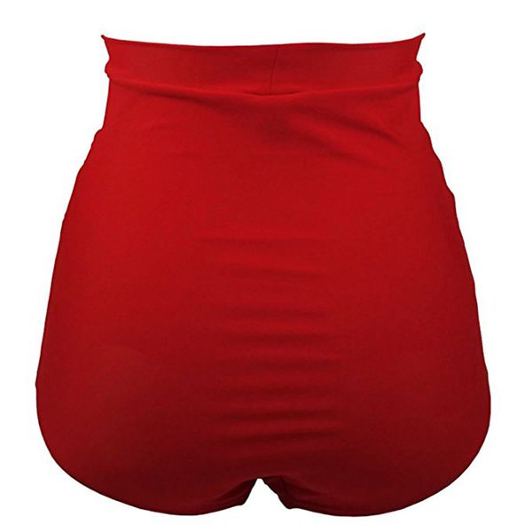 

women's high waisted swim bottom ruched bikini tankini swimsuit briefs summer beach bathing suits female biquini