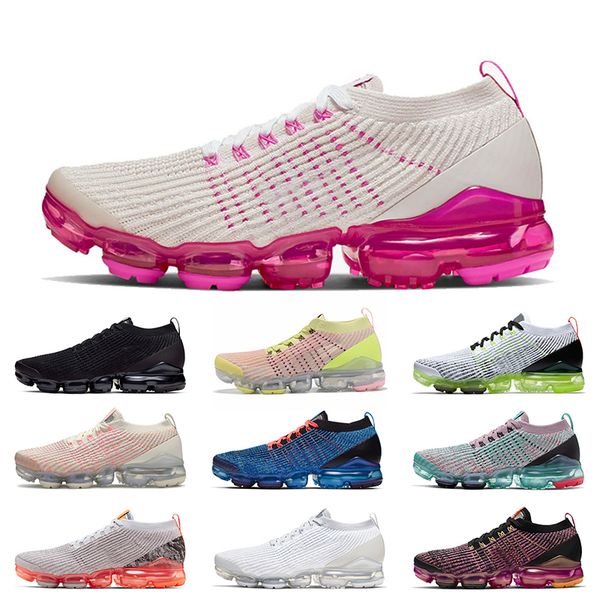 

fashion desinger vamaxpor knit 3.0 women running shoes pink rise moon landing triple s black pure white laser gold mens trainers sneakers, White;red