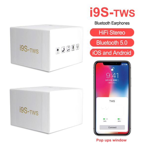 

I9 tw wirele head et invi ible earbud bluetooth 5 0 headphone for iphone android with box pacakge