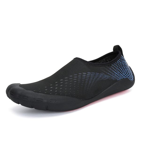 

men water shoes quick drying five finger swimming shoes sport barefoot summer seaside surfing beach yoga shoes, Black