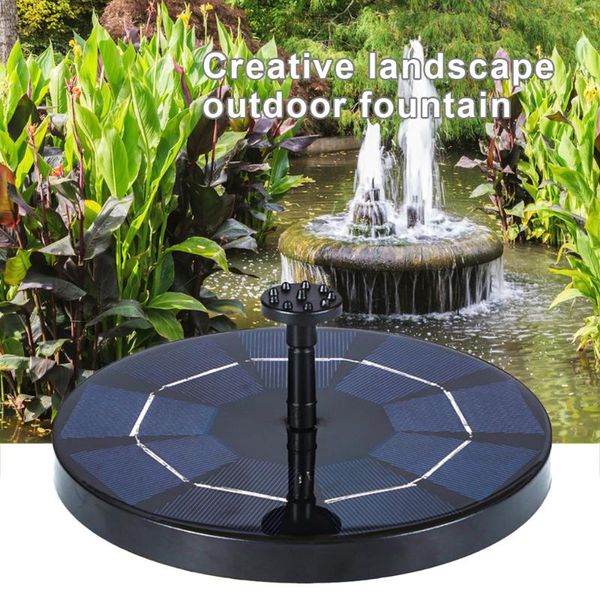 

6v solar powered fountain watering device garden courtyard patio decorative water fountain, 18cm
