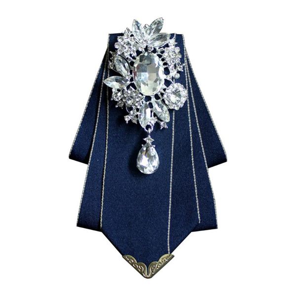 

men groom charming necktie rhinestone bow tie jewelry gift wedding party brooch clothes accessories banquet pre tied corsage, Black;gray