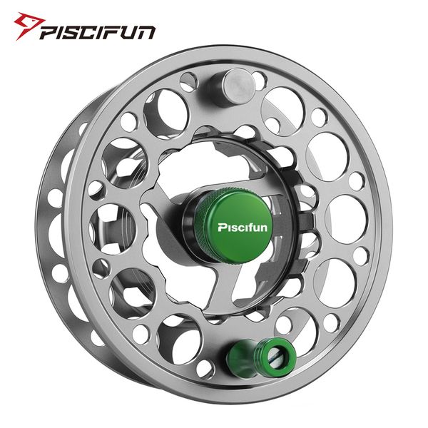

piscifun gunmetal sword fly fishing reel spare spools with cnc-machined aluminium alloy material 3/4/5/6/7/8/9/10 wt spool