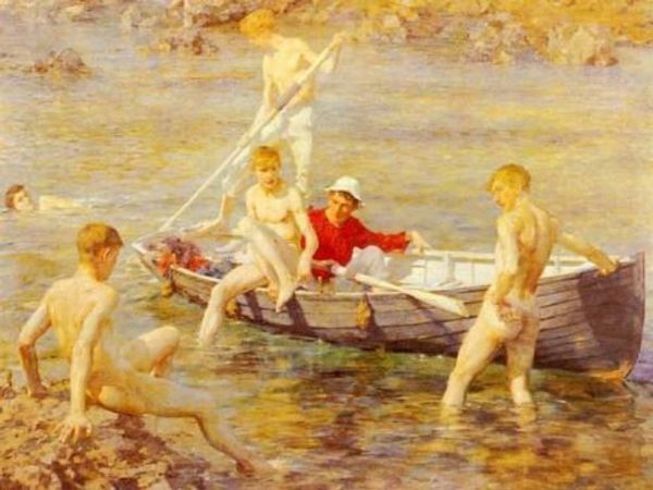 

мужской обнаженный генри тьюк рубин золото и малахит home wall art decor ручная роспись hd печать маслом на холсте wall art холст картины 90