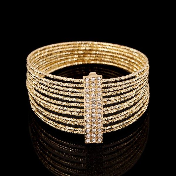 

bracelets & bangles unique micro pave fashion bracelets & bangles 18k gold plated crystal with diamond bracelet bangle, Golden;silver