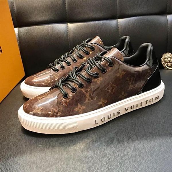 

2020 designer louis vuitton lv new mens shoes luxury walking outdoor athletic runner platform sneaker casual shoes for men zapat, Black