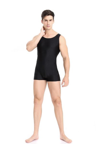 

men bodysuit solid high elastic jumpsuit ballet dance stage costumes bodybuilding body suit men's shaper clothing w0340, Black;red