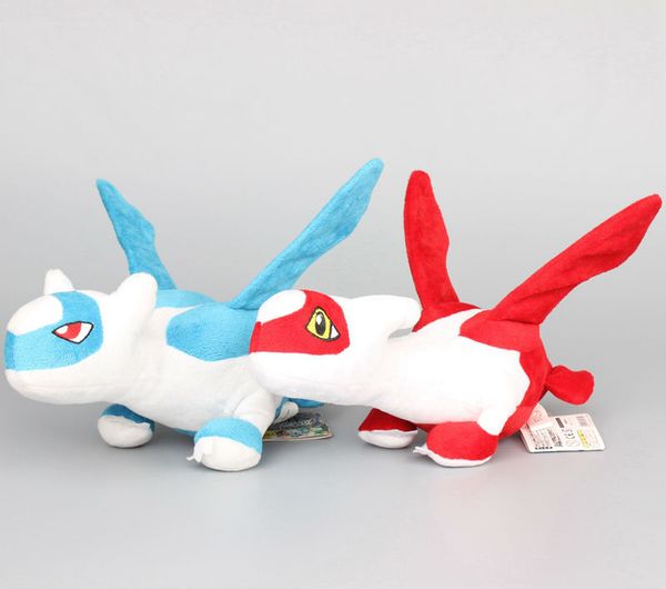 

горячая продажа мультфильм latias latios 2 стили фаршированные плюшевые игрушки куклы с биркой 12