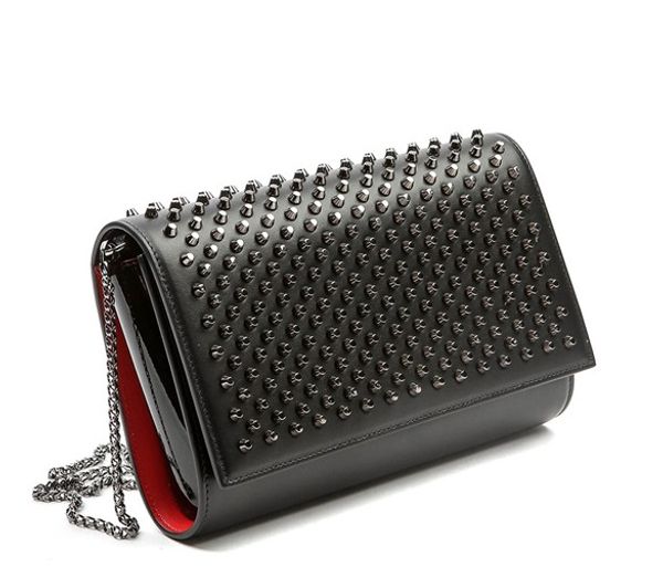 

женщины красный бренд заклепки холдинг сумка personalityhead рельефная натуральная кожа холдинг конверт сумка уличный тренд голова женщины к