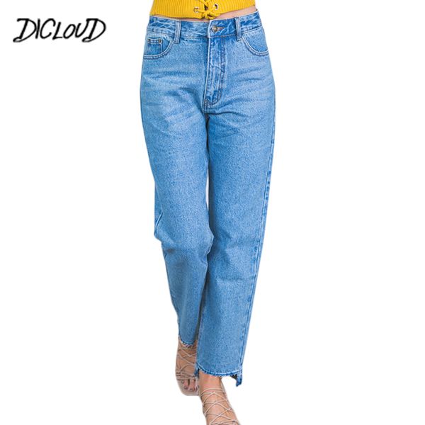 

dicloud мода высокой талией прямые джинсы женщина новая осень омывается синий denim брюки повседневные плюс размер джинсы feminino одежда, Black;gray