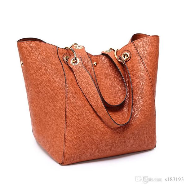 

2019 2pcs/set high qulity classic designer handbag ladies composite tote pu leather clutch womens shoulder bags