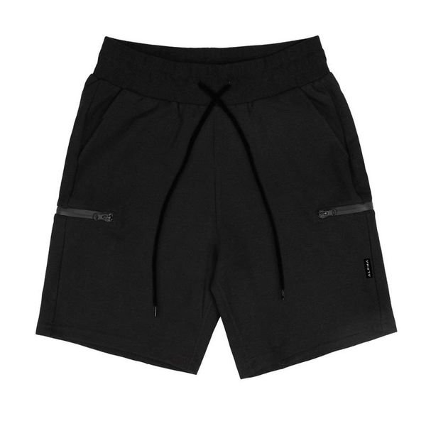 

casual cotton shorts men summer gym fitness short pants male running sport workout bermuda sweatpants bottoms, White;black