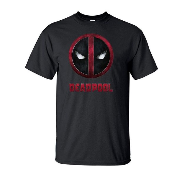

deadpool printed men short sleeve shirt 2019 summer black t-shirts casual 100% cotton softwear t shirt for fans, White;black