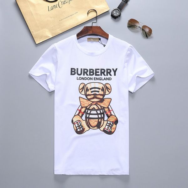 

new 2019 mens summer tees plus size short sleeve t shirt milk printed cotton t-shirt 3d designer clothing -xxxl golf tshirt #71, White;black