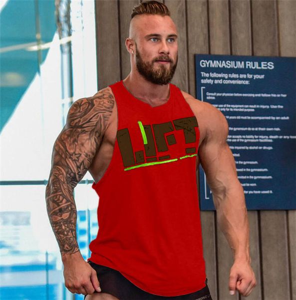 

men's vest wholesale bodybuilding fitness men's vest clothing sweatshirt vest mens designer t shirts mens 2019 luxury designer clo