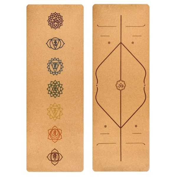 

1830*680*5mm natural cork tpe yoga mat non slip cork yoga mat for fitness pilates exercise tapis gym sports