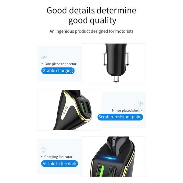 

hoco e47 2 in 1 dual usb port car charger wireless bluetooth earphone with mic support dropshipping