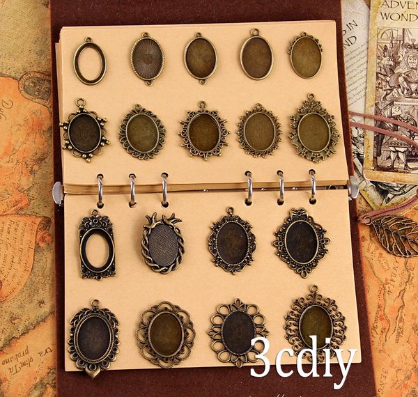 

18x25mm oval blank necklaces pendants accessories necklace pendant base bracket for thermal transfer printing diy supplies, Silver