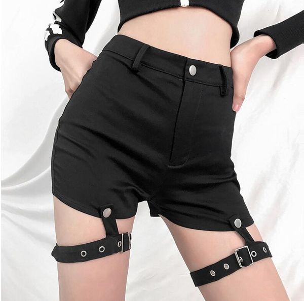 

2019 spring and summer new features hollow detachable casual shorts, White;black