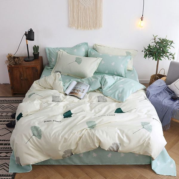 

ginkgo 4pcs girl kid bed cover set cartoon duvet cover child bed sheets and pillowcases comforter bedding set 2tj-61005