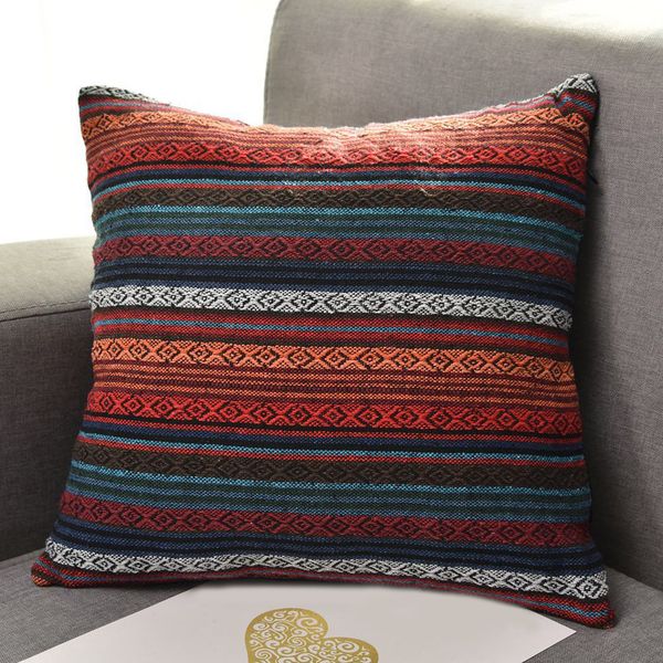 

ishowtienda cushion cover bohemia square embroidery cotton pillow cover cushion case cojines decorativos sof decorative pillows