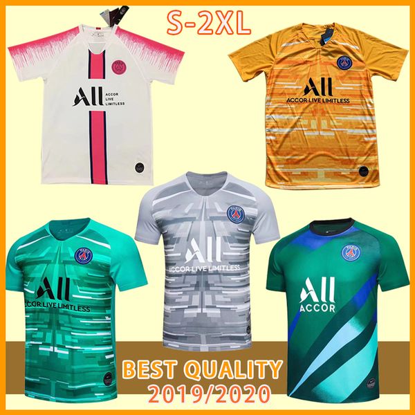 

news 2020 soccer jersey football shirts icardi marquinhos goalkeeper keylo navas jersey camisetas de futbol shirt men shirt, Black;yellow