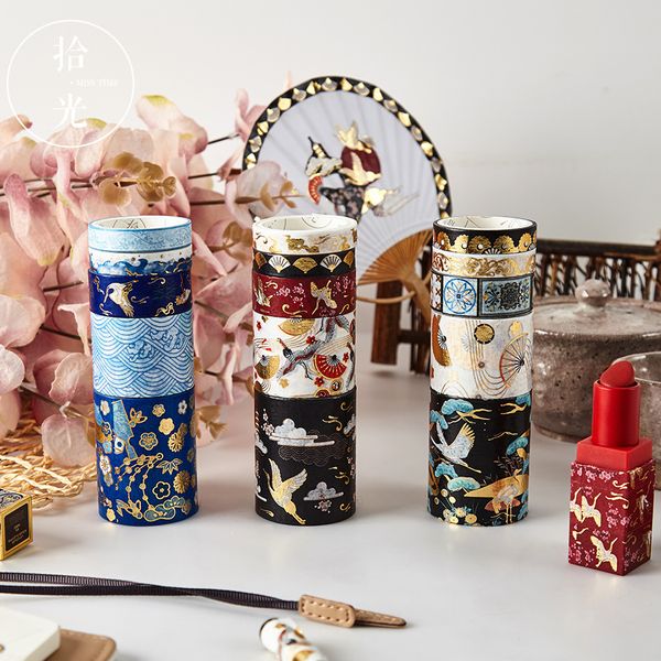 5 Pçs / conjunto Decorativo Retro Divino Divino Washi Tape Fita Japonesa Adesivos Scrapbooking Vintage Adesivo Washitapa Estacionário