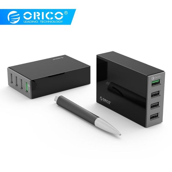 

orico 4 ports qc2.0 quick charge deskusb charger 5v 34w max fast charging charger for mobile phone iphone x samsung s9