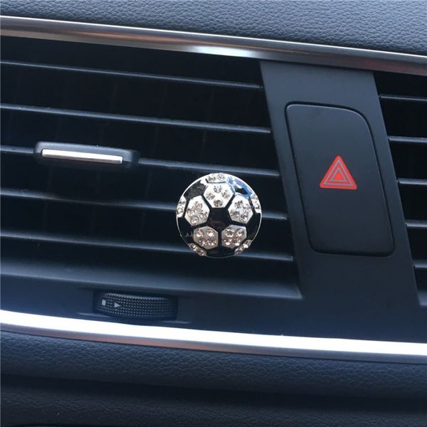 

car air conditioning air outlet perfume clip football basketball volleyball shape perfume ornaments new